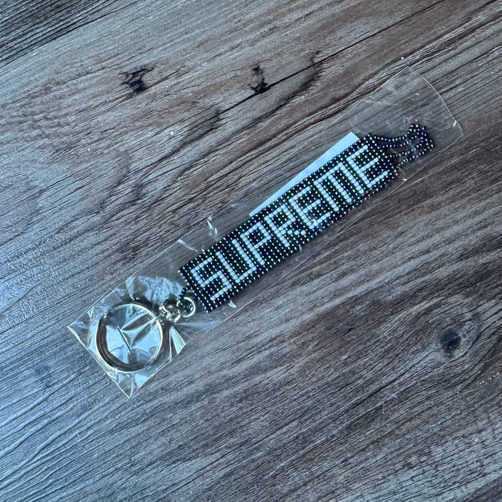 Supreme Multicolor Beaded Keychain
